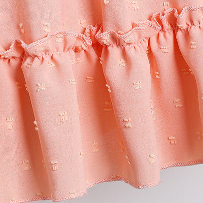 Vestido Infantil Estilo Princesa Colores Lisos con Estampado - Image 8
