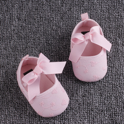 Zapatos de Algodón para Bebé con Elástico y Moño - Calzado Suave para Primeros Pasos - Image 11