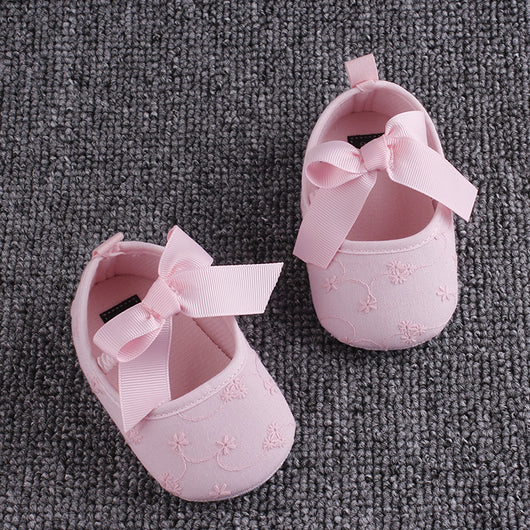 Zapatos de Algodón para Bebé con Elástico y Moño - Calzado Suave para Primeros Pasos - Image 11