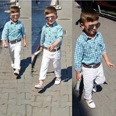 Traje de 3 Piezas para Niño con Cinturón Incluido - Image 18