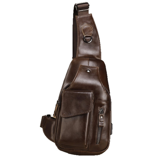 Bolsa Bandolera de Cuero Genuino para Hombre - Estilo Vintage Multifuncional - Image 5