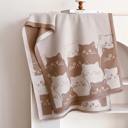 Bufanda Reversible Infantil de Imitación Cashmira con Diseño Cartoon para Otoño e Invierno - Image 6