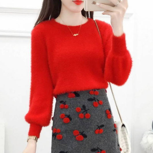 Falda Corta Estilo Occidental Lana Premium con Fragancia Delicada - Conjunto de Dos Piezas - Image 5