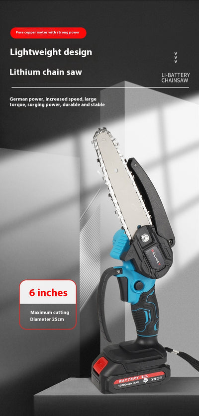 Motosierra Eléctrica Recargable 6 Pulgadas con Batería de Litio - Image 9