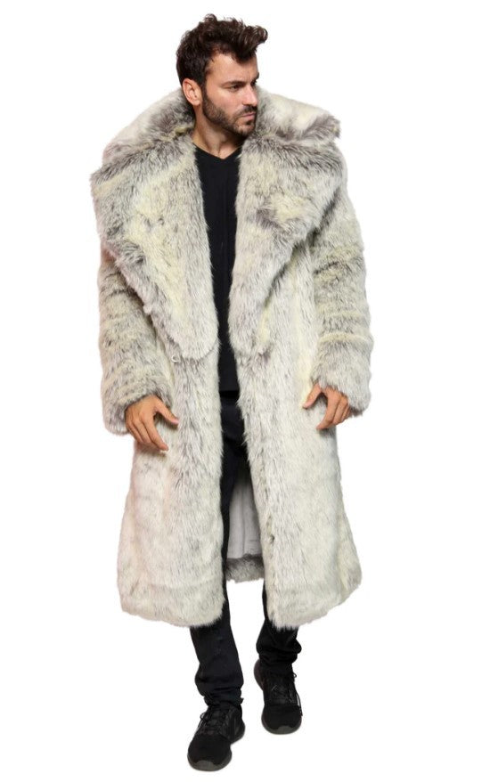 Abrigo de Piel Hombre Suelto y Casual para Invierno
