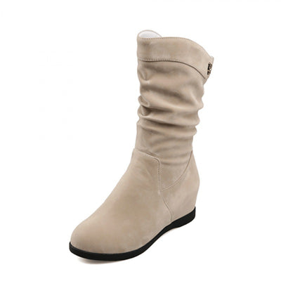 Botas de Caña Media en Algodón Terciopelo para Mujer Talla Grande - Image 3