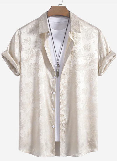 Camisa Suelta Estampada Moderna para Hombre - Image 5