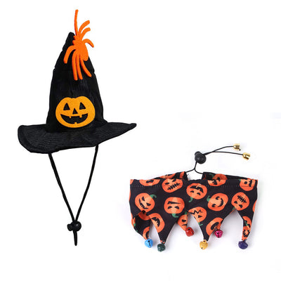 Conjunto de Gorro y Bufanda Gato Halloween - Image 20