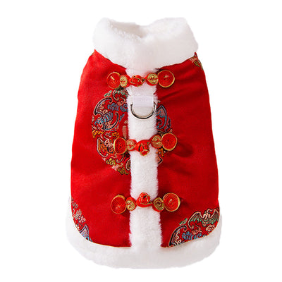 Ropa Acolchada de Año Nuevo para Mascotas - Abrigos Festivos para Perros y Gatos - Image 11