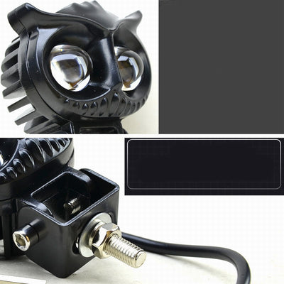 Faro Auxiliar Ojo de Búho Bicolor para Motocicleta - Image 11