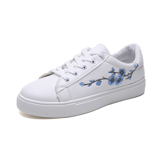 Tenis Blancos Bordados Estilo Urbano para Estudiantes - Image 7