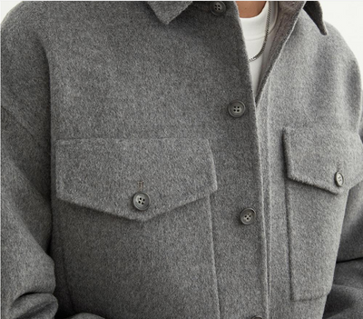 Camisa Abrigo Reversible con Parches para Hombre - Image 7