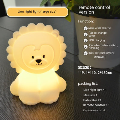 Lámpara Nocturna LED Multicolor con Forma de León - Luz Ambiental Infantil - Image 5