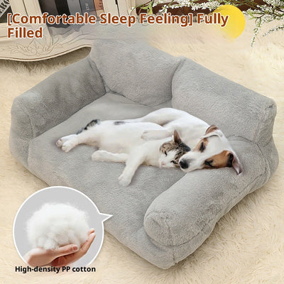 Sofá Cama Felpa Extragrande para Mascotas y Conejos - Image 13