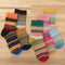 Calcetines de Algodón con Diseño Tricolor
