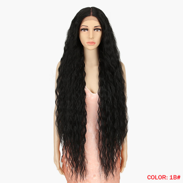 Peluca Frontal de Encaje para Mujer - Estilo Simple y Natural - Image 3
