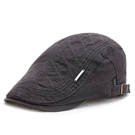 Gorra Retro de Cuadrícula Sólida - Protección Solar Elegante - Image 13