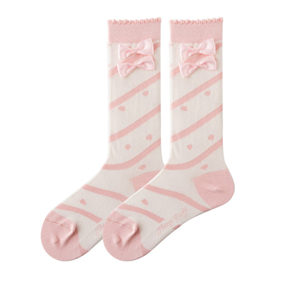 Calcetines de Algodón Flor de Cerezo - Diseño Primaveral Adorable para Niñas