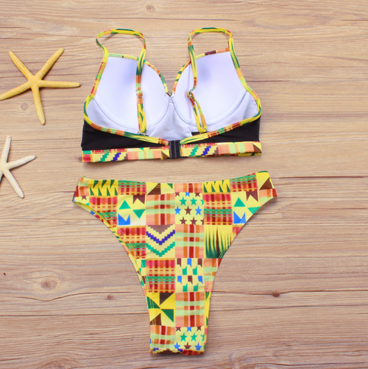 Bikini de Cintura Alta con Estampados Múltiples - Image 5