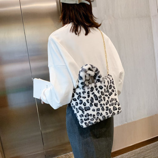Bolso Tote Leopardo con Cadena y Correa Crossbody - Image 61