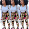 Conjunto Babero Estampado con Vuelo y Ajuste Slim