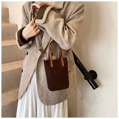 Bolsa Crossbody Retro Leopardo Otoño Invierno - Bandolera Ante Versátil para Teléfono - Image 24