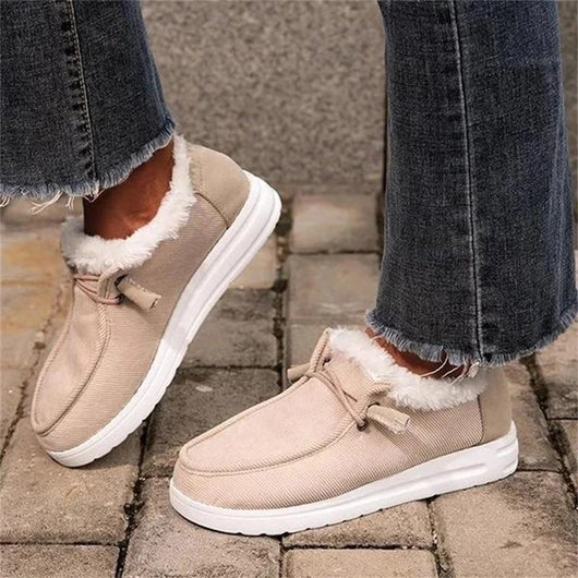 Zapatos Planos de Algodón Cálidos para Mujer - Image 2