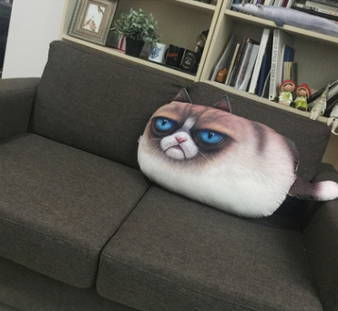 Almohada Gato 3D Grande - Cojín Decorativo Felino Impreso para Sofá - Image 6