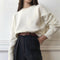 Suéter Elástico Oversize Básico para Hombre y Mujer