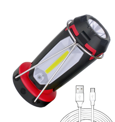 Linterna LED COB Multifunción USB Recargable con Gancho para Mantenimiento Vehicular y Camping - Image 4