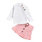 Conjunto Infantil de Algodón Puro con Tirantes Ajustables