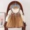 Vestido Falda Princesa Coreana Niña Primavera Otoño Estilo Dos Piezas con Tirantes