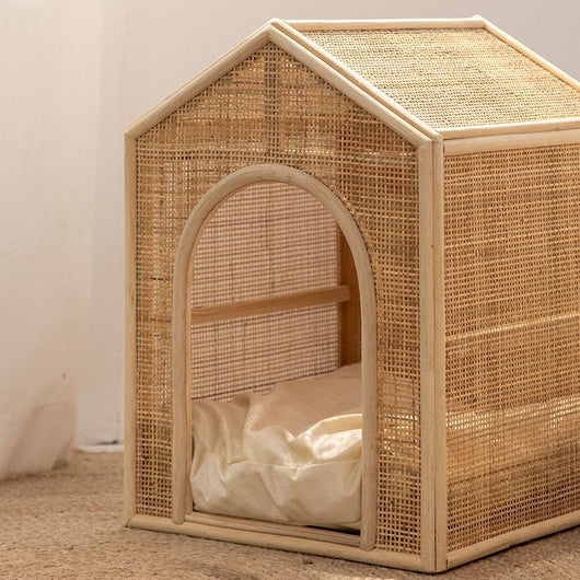 Casa Cama de Ratán Tejido para Gatos - Refugio Fresco y Ventilado - Image 3