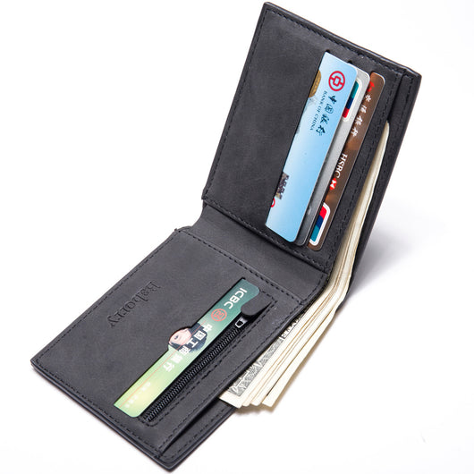 Billetera Slim para Hombre con Compartimento de Monedas y Clip de Dinero - Image 5