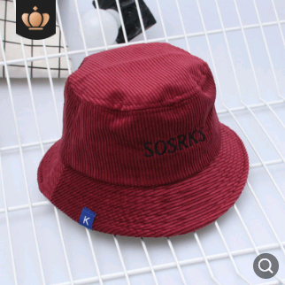 Gorra Pescador Pana Mujer Otoño Invierno Estilo Harajuku Bordado - Image 8
