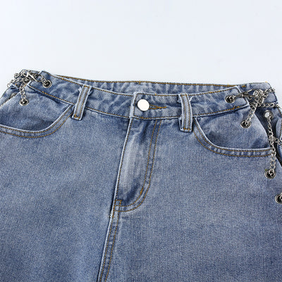 Jeans de Cintura Alta Efecto Lavado - Image 3