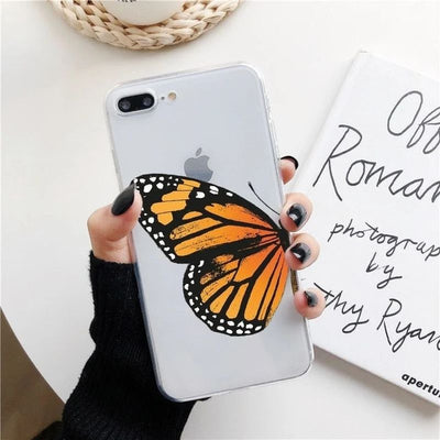 Funda Transparente Mariposa de Silicona Suave para Teléfono - Image 18