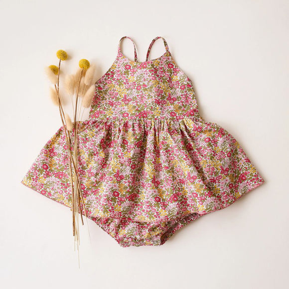 Enterizo Floral de Verano para Bebé Niña - Estilo Instagram
