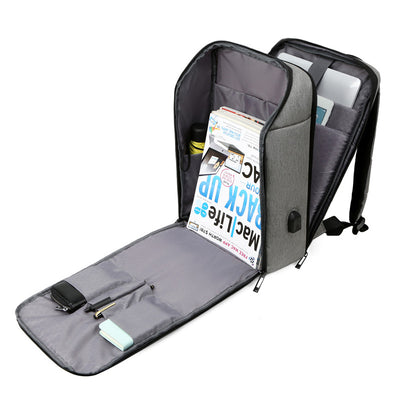 Mochila Ejecutiva para Hombre con Puerto USB y Reflectante - Image 4