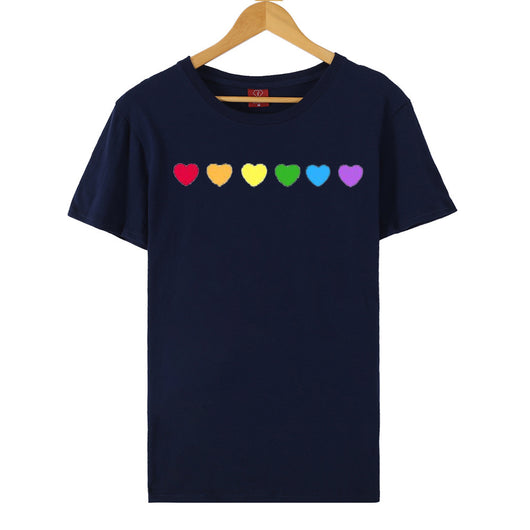 Playera Estampada Corazón Arcoíris Manga Corta - Image 19