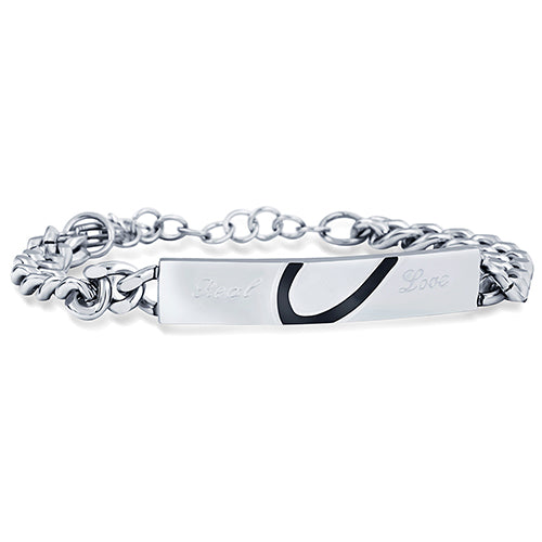 Pulsera de Pareja Puzzle en Acero Titanio Chapado - Diseño Coreano - Image 10