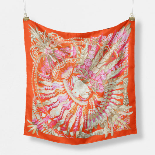 Pañuelo de Seda Estampado Minimalista - Elegancia Versátil - Image 28