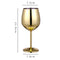 Stainless Steel Champagne Vidrio And Rojo Wine Cup Dorado 500 Ml