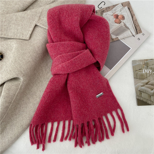 Bufanda Retro de Invierno Premium Multiuso Color Sólido