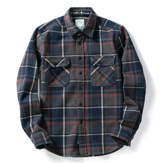 Camisa Franela Gruesa Estilo Americano para Hombre - Image 17