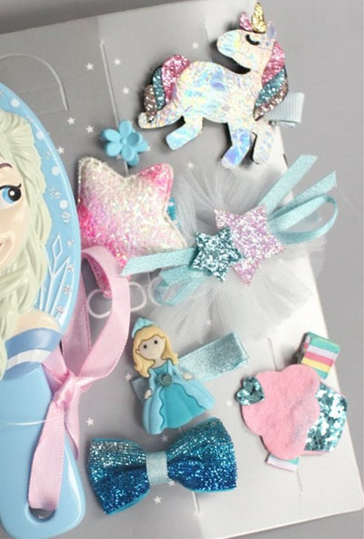 Set de Accesorios para Cabello Infantil - Horquillas, Moños y Peine Princesa - Image 27