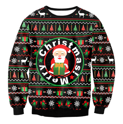 Suéter Navideño Divertido Santa Elfo Vacaciones para Hombre y Mujer - Image 13