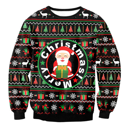 Suéter Navideño Divertido Santa Elfo Vacaciones para Hombre y Mujer - Image 13