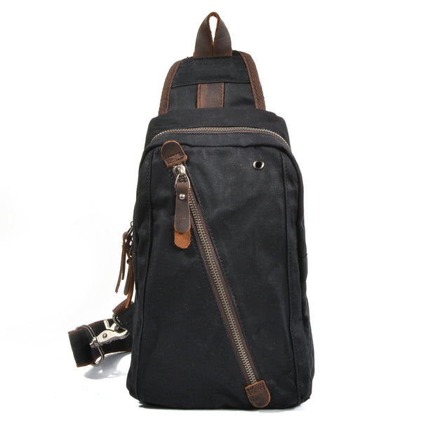 Bolsa de Pecho Multifuncional en Lona para Hombre - Image 14