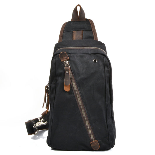 Bolsa de Pecho Multifuncional en Lona para Hombre - Image 14